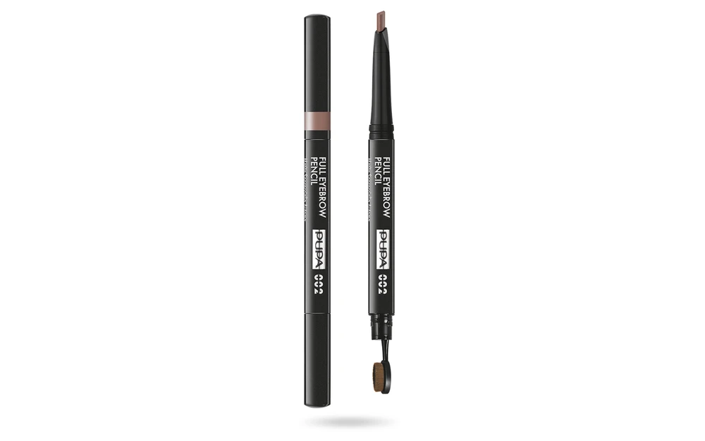 Pupa Full Paraben-Free Double-Ended Eyebrow Kreminis Pieštukas & 2-In-1 002 Brown 0.2 g