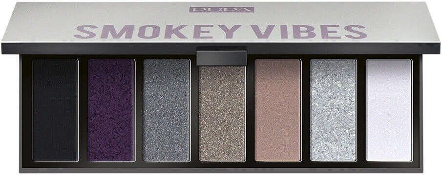 „Pupa Make Up Stories“ akių šešėlių paletė „002 Smokey Vibes“ 7 atspalviai 13,3 g