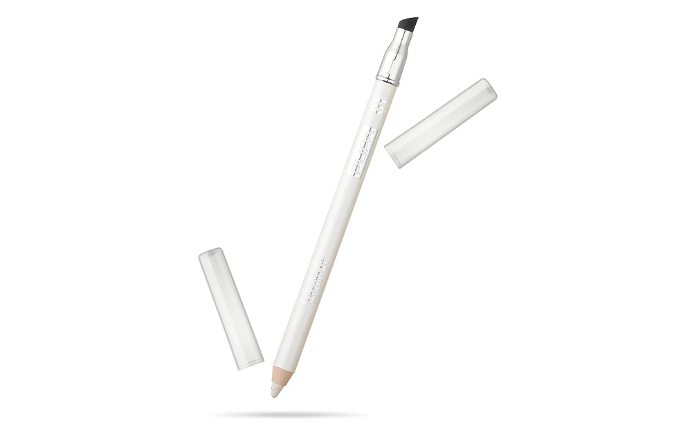 Pupa, Multiplay, Paraben-Free, Double, Eyeshadow - Kajal Akių apvadas 2-In-1, 01, Icy Baltas, 1.2 g *Tester