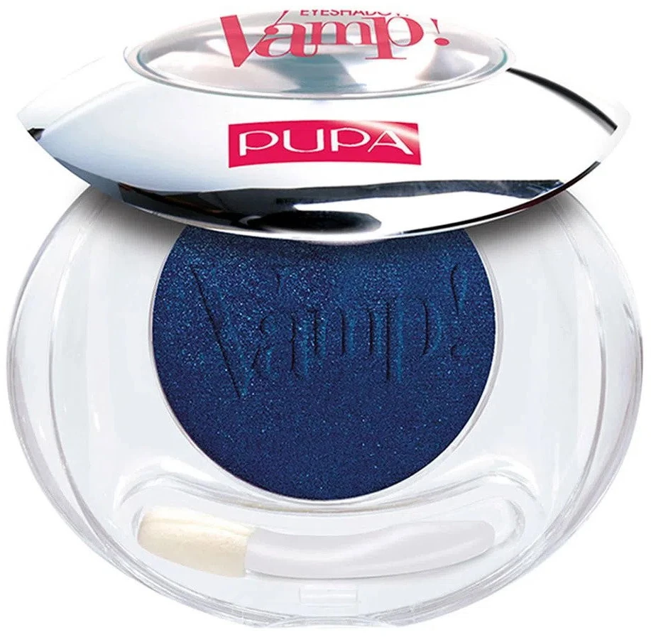 Pupa Vamp! Kompaktiški akių šešėliai 302 Carbon Mėlyna 2.5 g