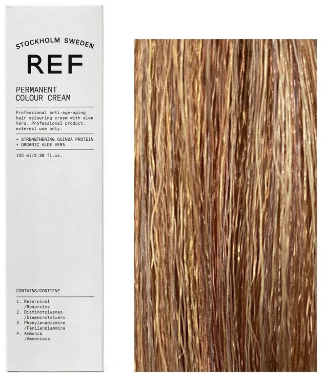 Ref Stockholm REF Permanent Colour Vegan Permanent Hair Dye 7.3 Golden Blond, 100 ml