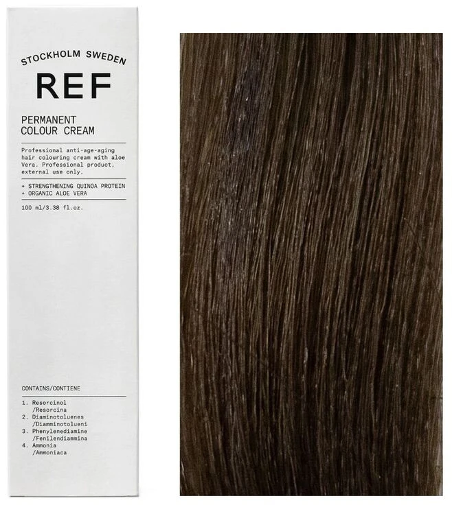 Ref Stockholm REF Permanent Colour 6.0 Dark Skirtas šviesiems plaukams, 100 ml