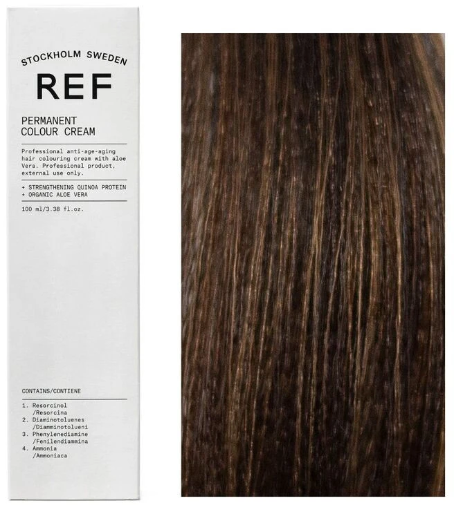 Ref Stockholm REF Permanent Colour Vegan Permanent Hair Dye 5.00 Intense Natural Light Skirtas šviesiems plaukams, 100 ml