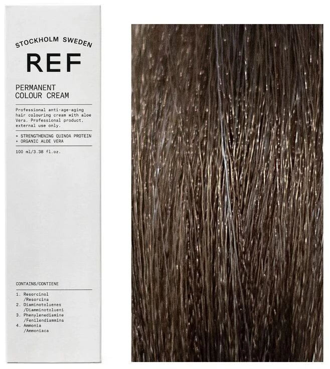 Ref Stockholm REF Permanent Colour Vegan Permanent Hair Dye 5.1 Light Ash Brown, 100 ml
