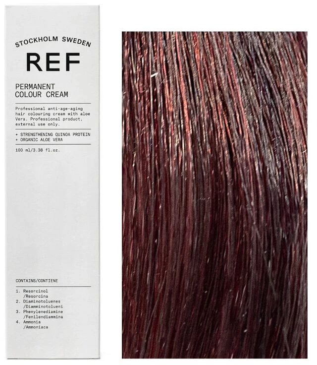 Ref Stockholm REF Permanent Colour Vegan Permanent Hair Dye 5.55 Intense Light Mahogany, 100 ml