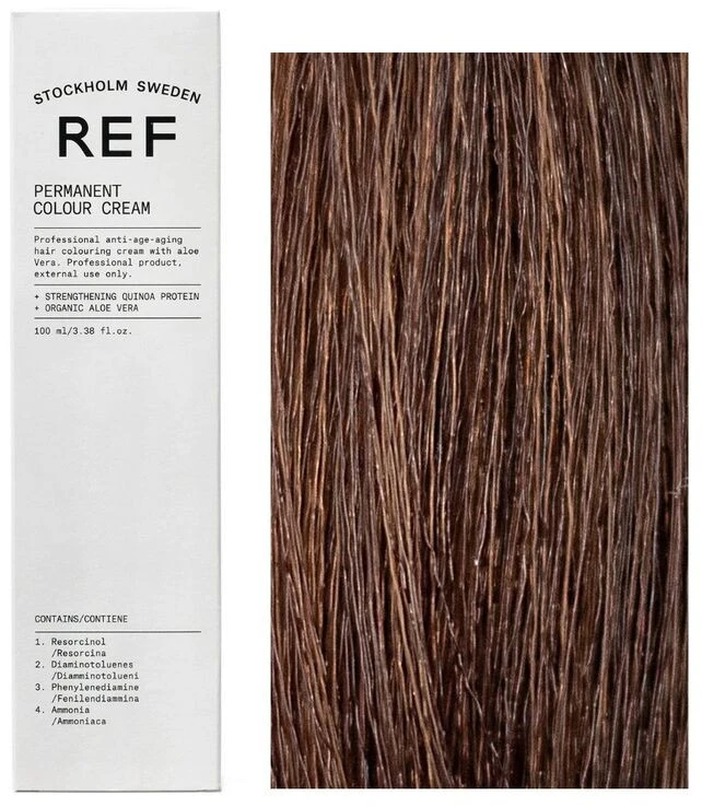 Ref Stockholm REF Permanent Colour Vegan Permanent Hair Dye 6.4 Dark Copper Skirtas šviesiems plaukams, 100 ml