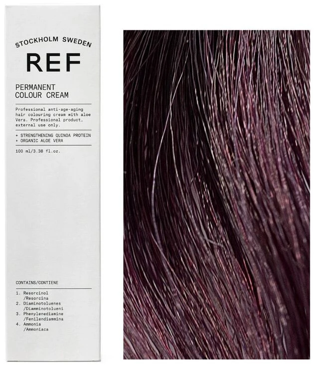 Ref Stockholm REF Permanent Colour Vegan Permanent Hair Dye 5.26 Brilliant Violet Raudona šviesiai rudas, 100 ml