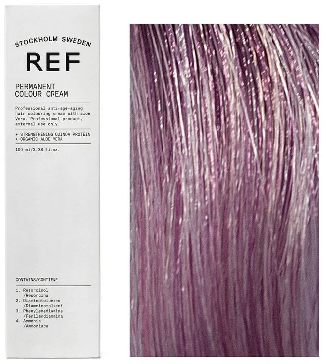 Ref Stockholm REF Permanent Color veganiški permanentiniai plaukų dažai 9.22 Šviesiai perlamutrinė violetinė, 100 ml