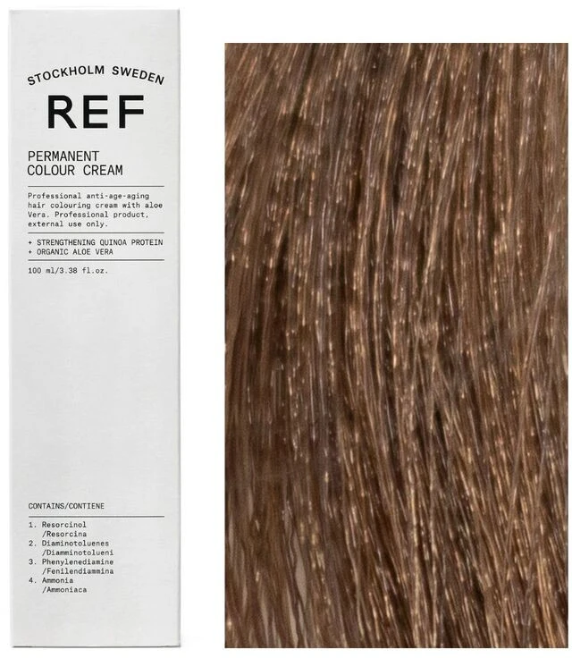 Ref Stockholm REF Permanent Colour Vegan Permanent Hair Dye 6.00 Intense Natural Dark Skirtas šviesiems plaukams, 100 ml