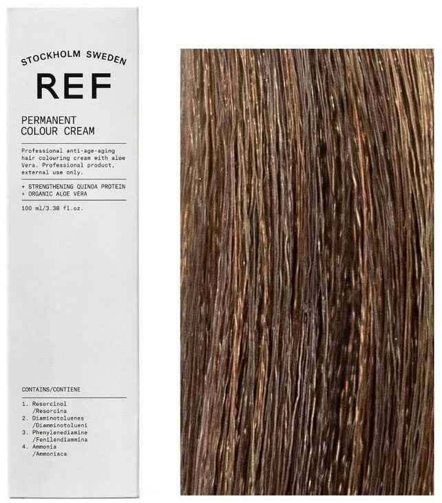 Ref Stockholm REF Permanent Colour Vegan Permanent Hair Dye 6.3 Dark Golden Brown, 100 ml