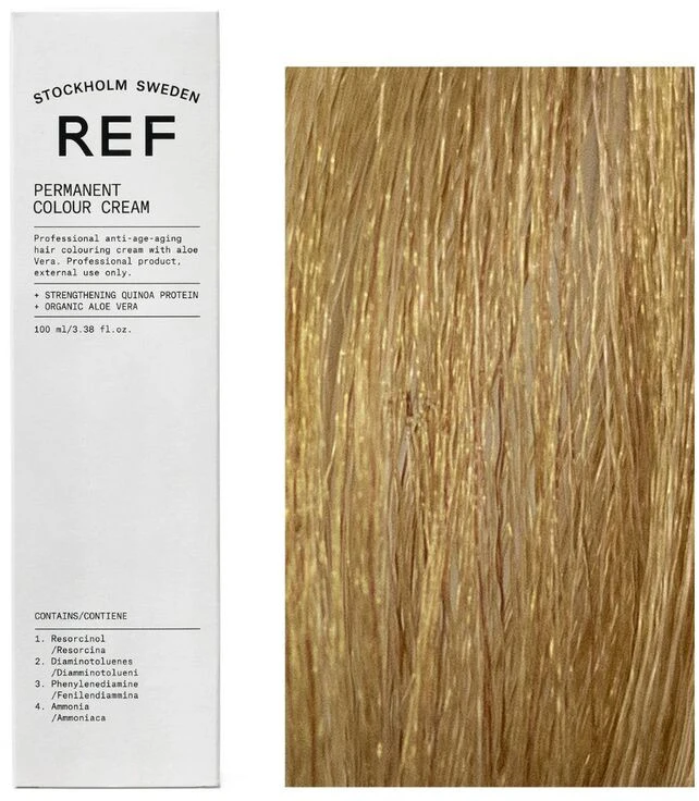Ref Stockholm REF Permanent Colour Vegan Permanent Hair Dye 9.3 Very Light Golden Skirtas šviesiems plaukams, 100 ml