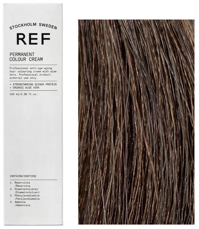 Ref Stockholm REF Permanent Colour Vegan Permanent Hair Dye 6.003 Bahia Natural Dark Skirtas šviesiems plaukams, 100 ml