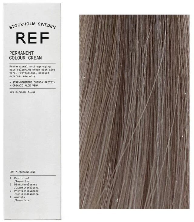 Ref Stockholm REF Permanent Colour Vegan Permanent Hair Dye 12.11 Light Khaki Skirtas šviesiems plaukams, 100 ml