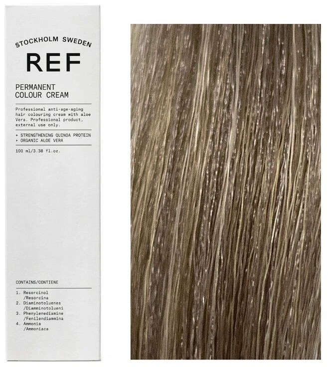 Ref Stockholm REF Permanent Colour Vegan Permanent Hair Dye 7.1 Ash Skirtas šviesiems plaukams, 100 ml