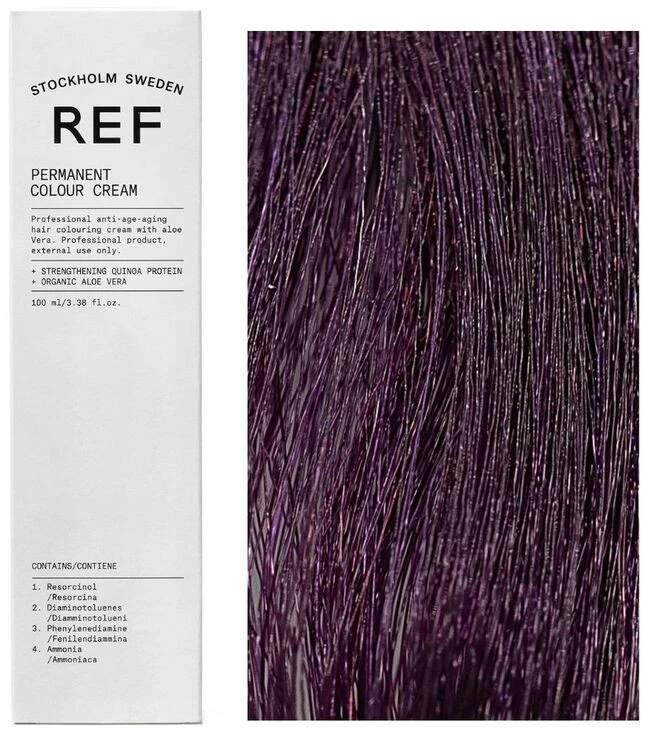 Ref Stockholm REF Permanent Colour 6.22 Brilliant Violet Dk Skirtas šviesiems plaukams, 100 ml