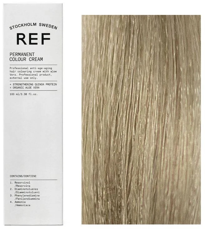 Ref Stockholm REF Permanent Colour Vegan Permanent Hair Dye 8.1 Light Ash Skirtas šviesiems plaukams, 100 ml