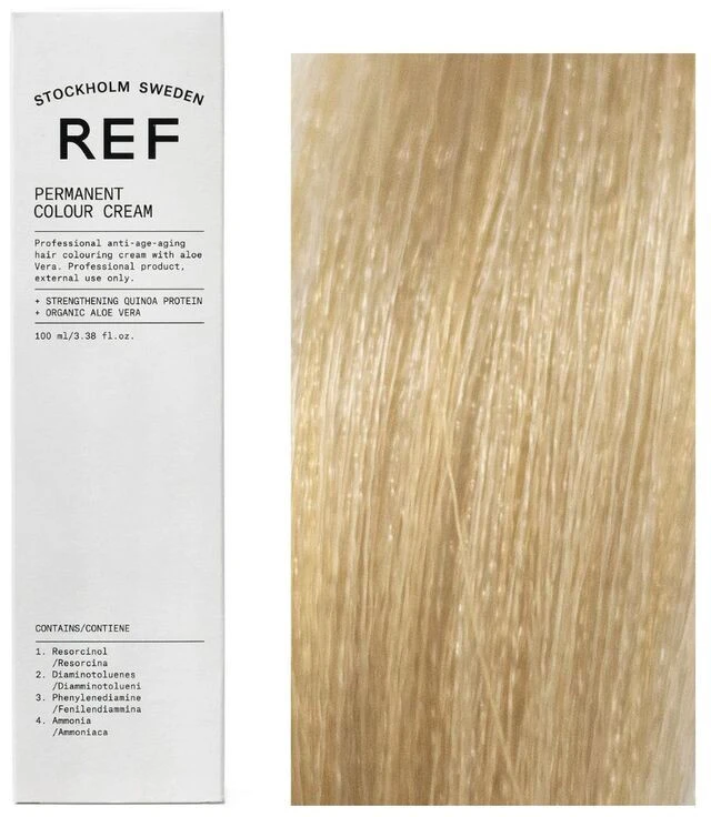 Ref Stockholm REF Permanent Colour 9.0 Very Light Skirtas šviesiems plaukams, 100 ml