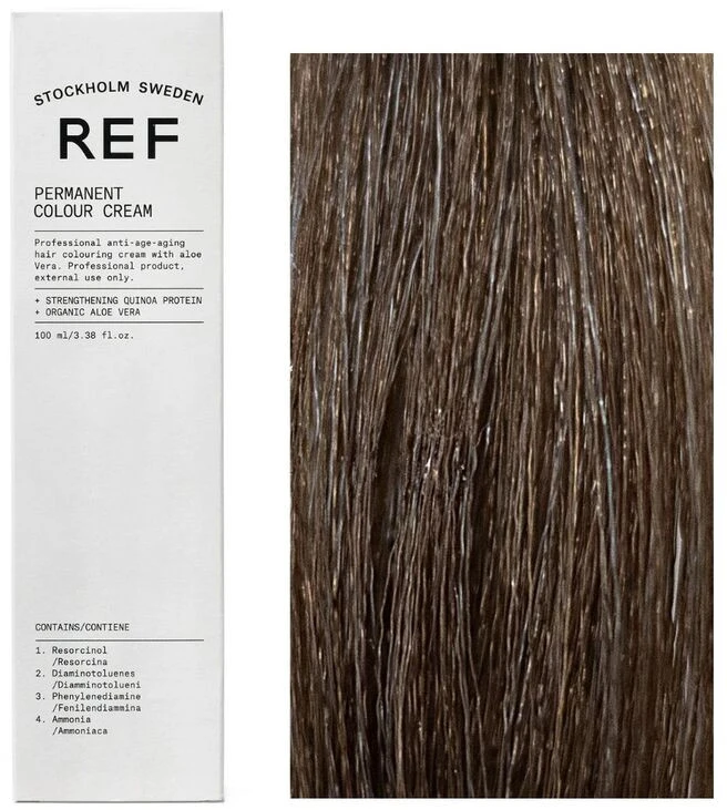 Ref Stockholm REF Permanent Colour Vegan Permanent Hair Dye 6.1 Ash Dark Blond, 100 ml