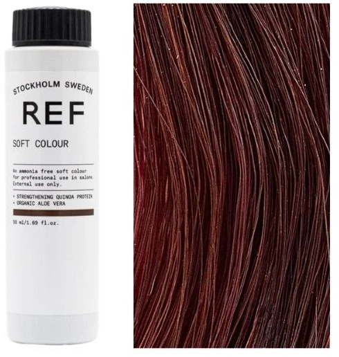 Ref Stockholm REF Soft Colour Vegan Demi-Permanent Hair Dye 5.66 Intense Raudona šviesiai rudas, 50 ml