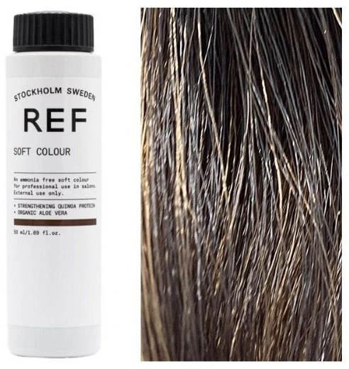 Ref Stockholm REF Soft Colour Vegan Demi-Permanent Hair Dye 6.1 Dark Ash Skirtas šviesiems plaukams, 50 ml