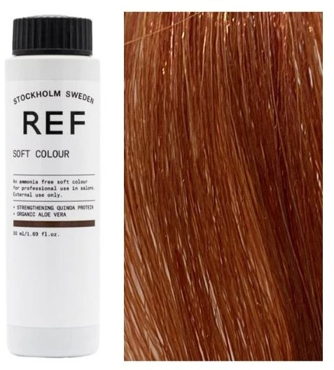 Ref Stockholm REF Soft Colour Vegan Demi-Permanent Hair Dye 9.43 Golden Copper Very Light Skirtas šviesiems plaukams, 50 ml