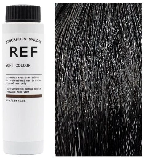Ref Stockholm REF Soft Colour Naturals 1.0 Juodas, 50 ml