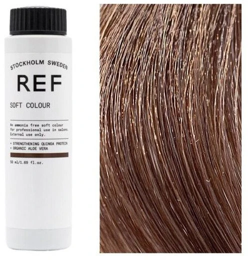 Ref Stockholm REF Soft Colour Vegan Demi-Permanent Hair Dye 6.4 Dark Copper Skirtas šviesiems plaukams, 50 ml