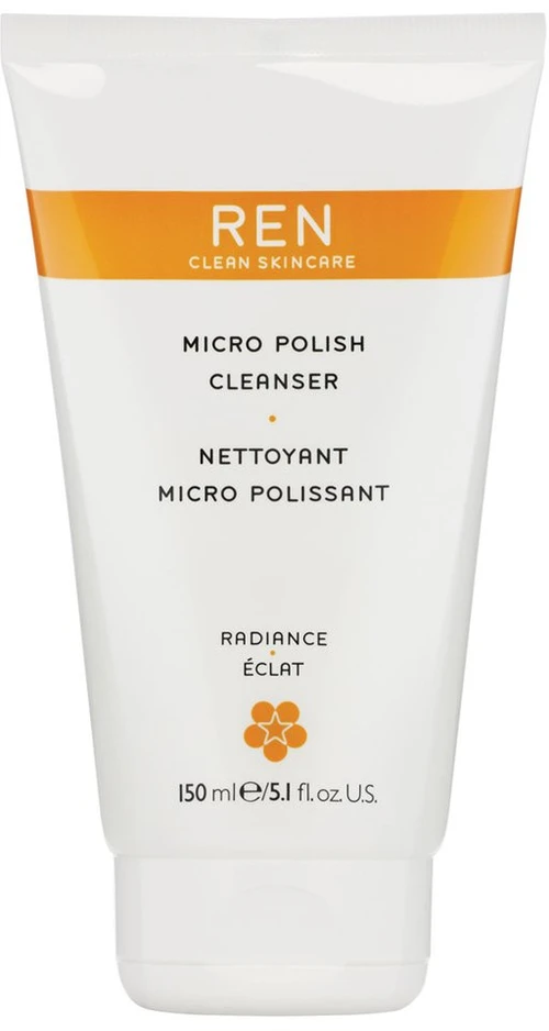 Ren, Micro Polish, blizgesį suteikiantis, valomasis gelis veidui, 150 ml *Testuojamasis preparatas