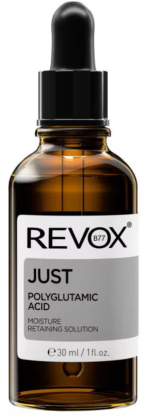 „Revox B77 Just“ poliglutamino rūgšties drėkinamasis serumas veidui ir kaklui, 30 ml