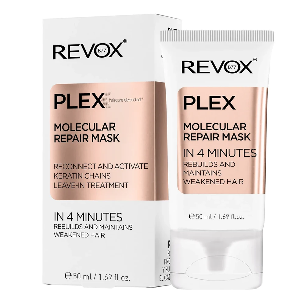„Revox B77 Plex“ molekulinė plaukų kaukė „Kreminis“ atkuriamoji, 50 ml