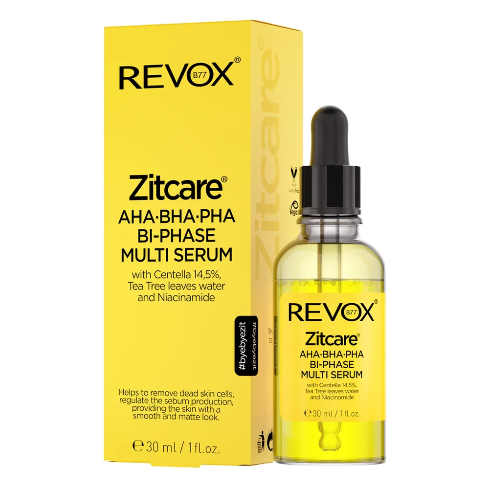Revox B77 Zitcare AHA/BHA/PHA Sebum-Regulating Serum For Face, 30 ml