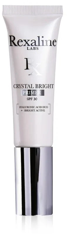 Rexaline, Crystal Bright, Hyaluronic Acid + 3 Bright Active, Illuminating, Kreminis Primer, 30 ml *Tester