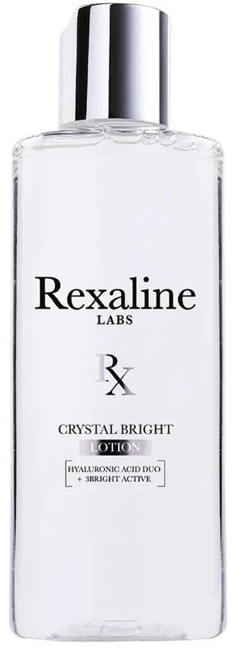 Rexaline, Crystal Bright, Hyaluronic Acid + 3 Bright Active, Illuminating, Exfoliating Lotion, 150 ml *Tester