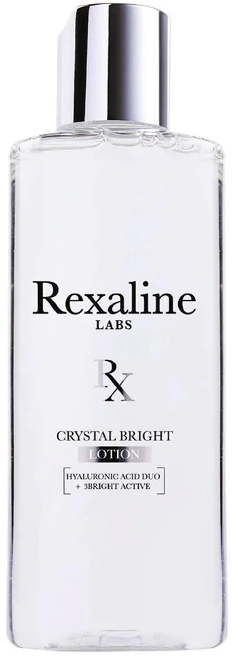 Rexaline, Crystal Bright, Hyaluronic Acid + 3 Bright Active, Illuminating, Exfoliating Lotion, 150 ml *Tester