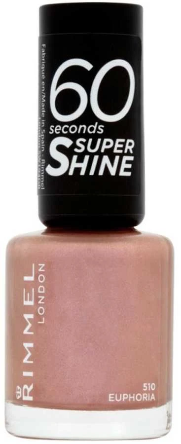 Rimmel London 60 Seconds Super Shine Nagų lakas Moterims 8 ml, 510 Euphoria