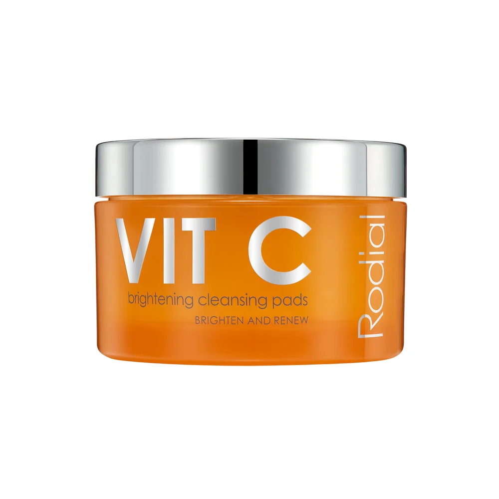 Rodial Vit C Brightening Cleansing Pads šviesinantys ir atkuriantys valomieji padeliai veidui, 50 vnt.