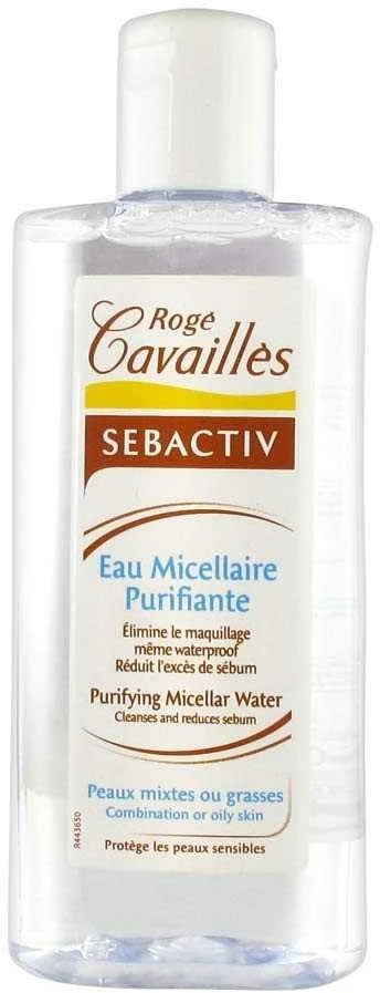Roger Cavailles, Sebactiv, valomasis, micelinis Vanduo, visiems odos tipams, 250 ml *Testuojamasis rinkinys