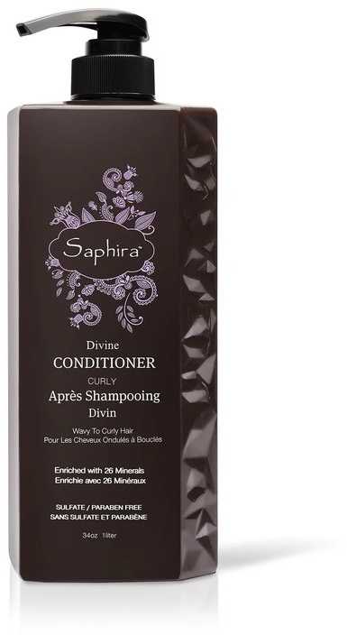 Saphira Divine Conditioner intensyviai drėkinantis kondicionierius besipučiantiems, besigarbanojantiems plaukams, 1000 ml