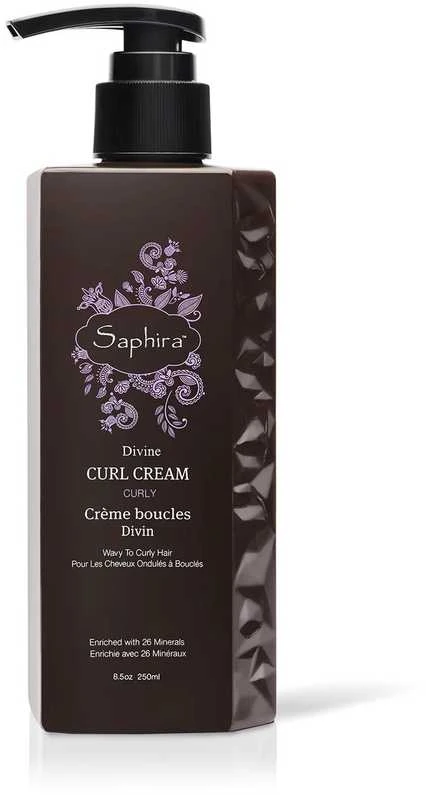 Garbanų formavimo kremas Saphira Divine Curl Kreminis SAFMCC2, su Negyvosios jūros mineralais, 250 ml