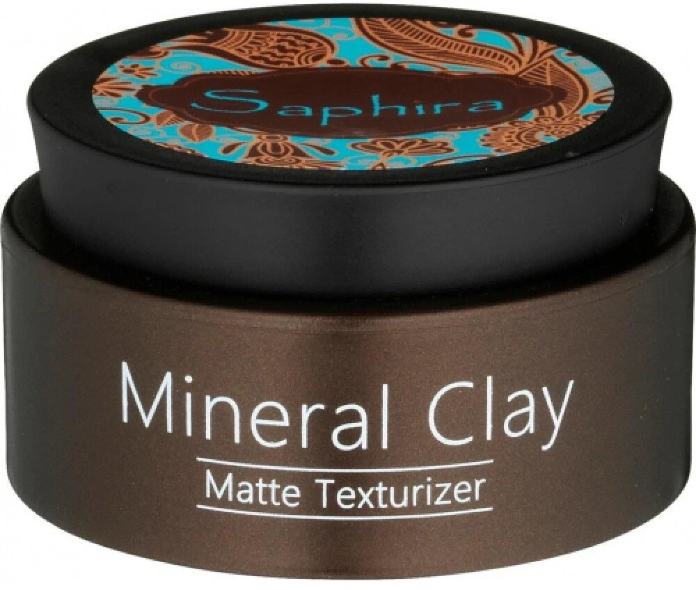 Saphira Mineral Clay formavimo kremas plaukams su Negyvosios jūros mineralais, 90 ml