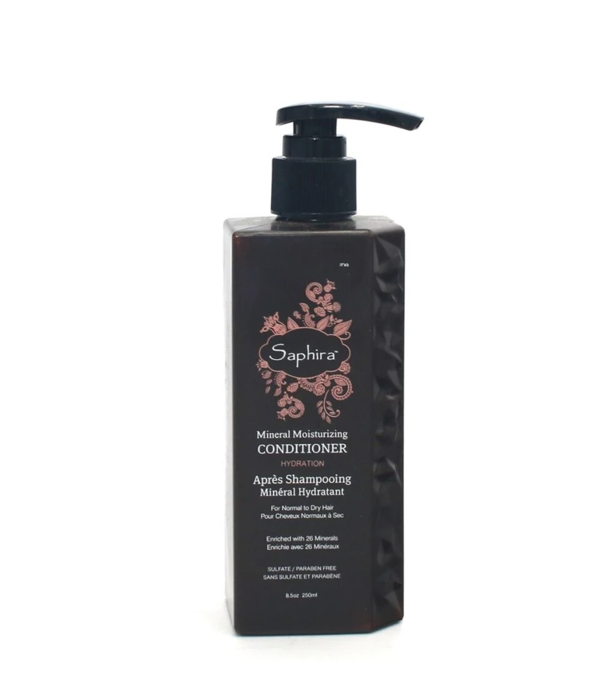 Saphira Mineral Moisturizing Conditioner drėkinamasis kondicionierius plaukams su Negyvosios jūros mineralais, 250 ml