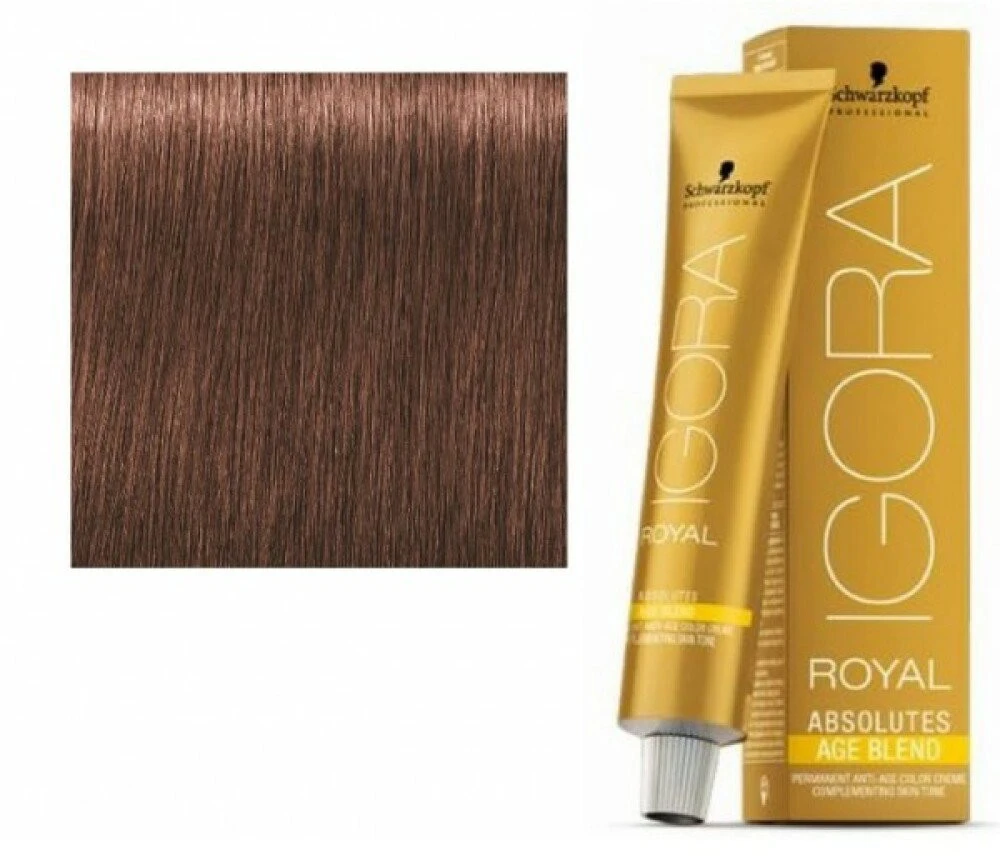 Schwarzkopf Professional Igora Royal Permanent Hair Dye plaukų dažai, atspalvis: 6-580 Golden Raudona Chestnut, 60 ml
