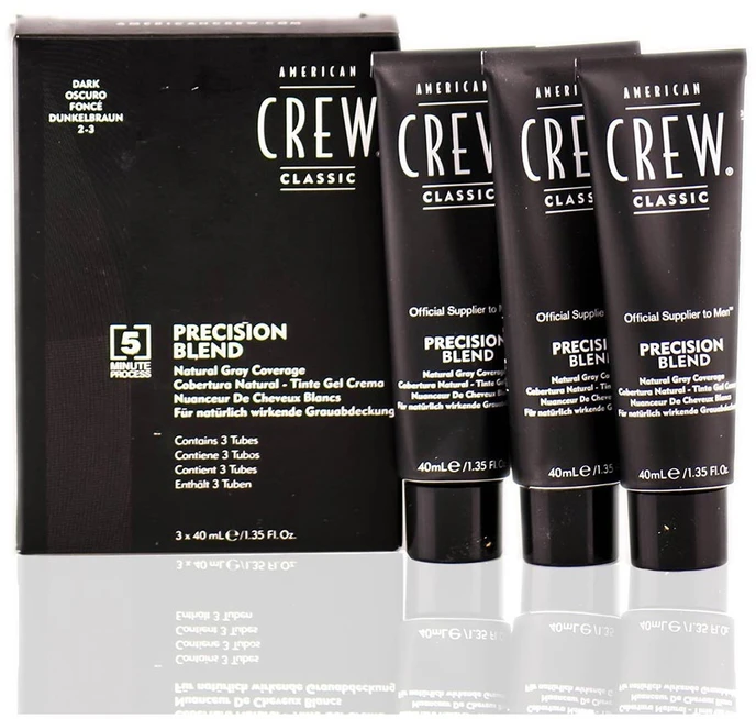 „American Crew Precision Blend“ plaukų dažai 3 kartus, 40 ml, tamsi 2-3