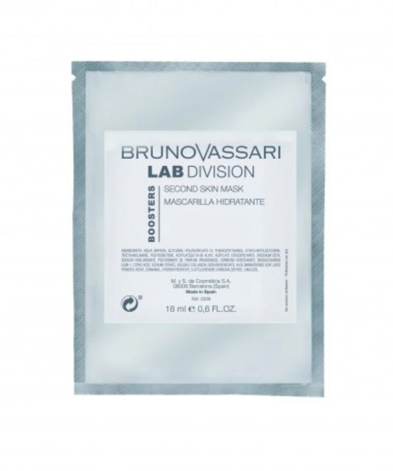 Set Bruno Vassari Lab Division Hyaluronic Acid Hydra-maitininantis Peel-Off Mask For Face, 5 vnt., 18 ml