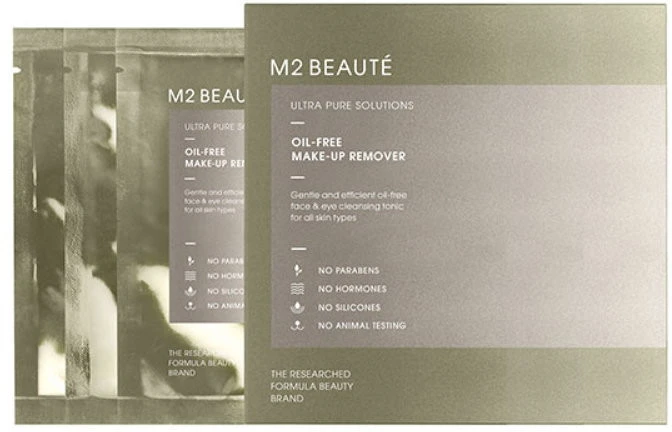 Set M2 Beaute Ultra Pure Solutions makiažo valiklis Wipes, 7 vnt.