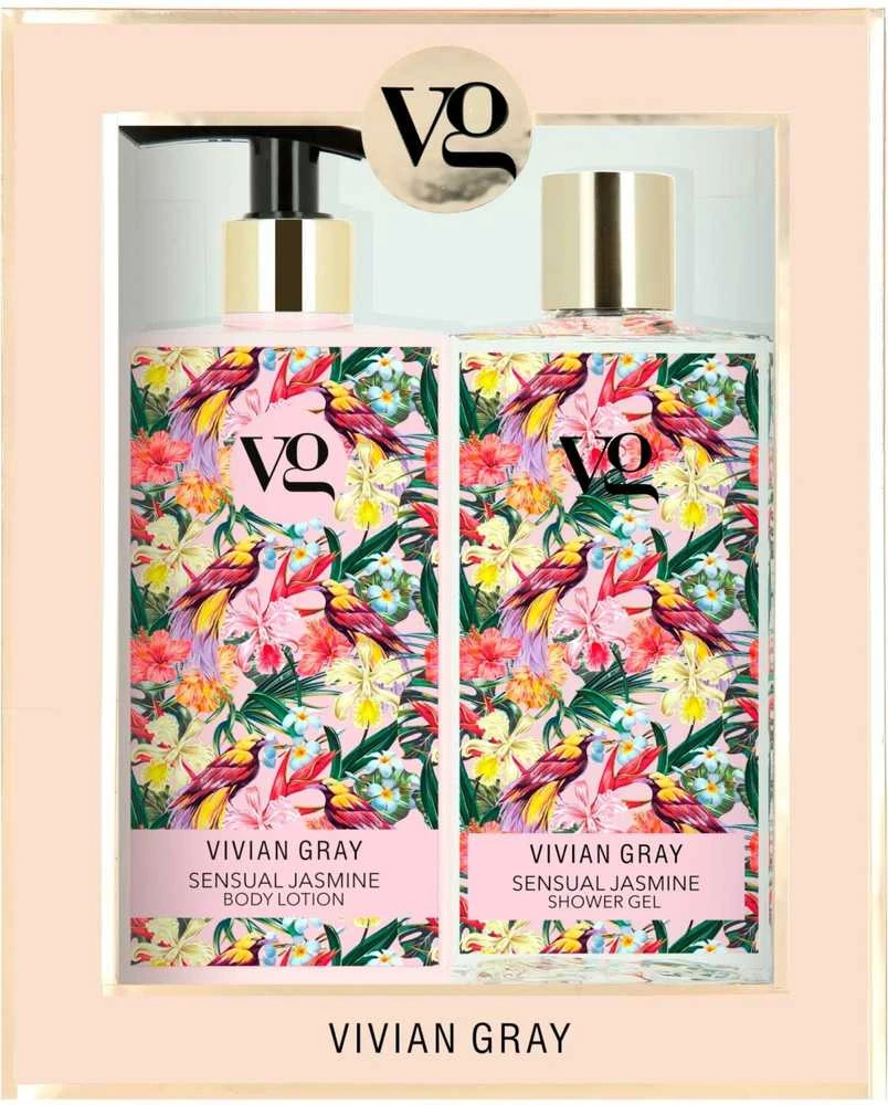 Vivian Gray Vivian Pilkas kosmetikos rinkinys Sensual Jasmine (dušo želė – kūno losjonas)