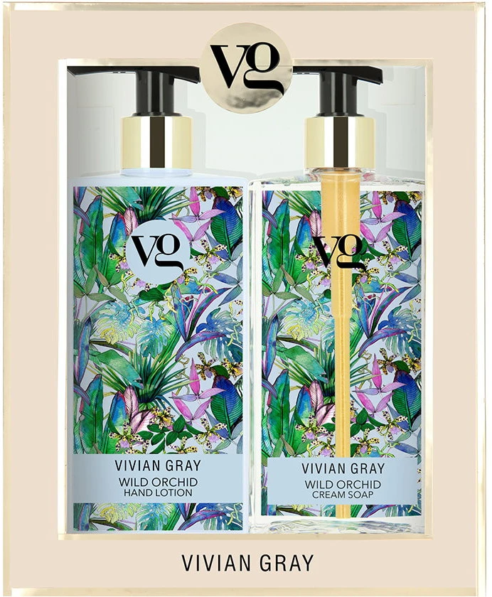 Vivian Gray Vivian Pilkas Wild Orchid kosmetikos rinkinys (kreminis muilas – rankų losjonas)