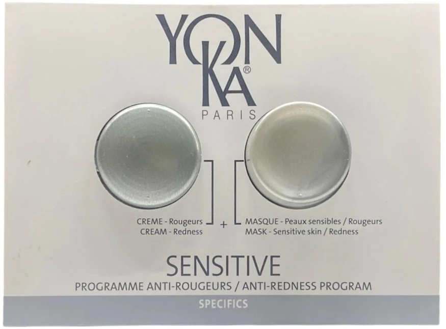 Set YonKa: Sensitive, Kreminis Mask, For Face, 2 ml *Sample + Sensitive, Anti Rougeurs, Kreminis, For Face, 1 ml *Sample