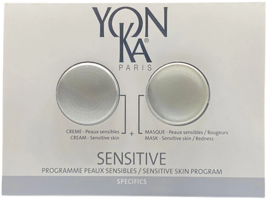 Rinkinys „YonKa“: „Sensitive Specific“ kreminė veido kaukė, 2 ml *mėginėlis + „Sensitive Specific“ kreminė veido kaukė, 1 ml *mėginėlis