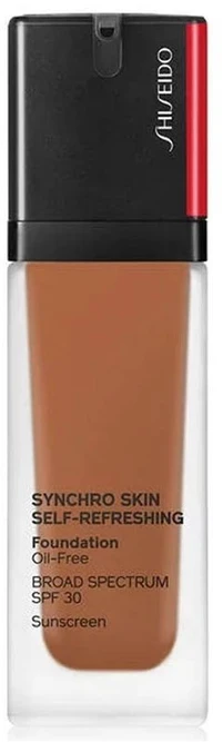 „Shiseido Synchro Skin“ gaivinantis skystas makiažo pagrindas be aliejaus, 450 Copper SPF 30, 30 ml
